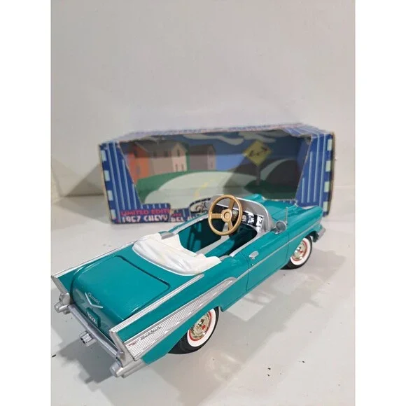 Gearbox  Diecast 1957 Chevrolet Bel Air Pedal Car Bank w/box - Picture 7 of 14